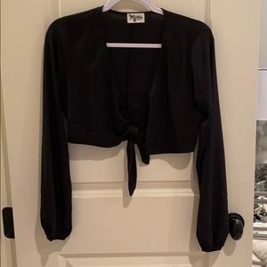 Show me your mumu tie crop top